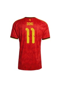 Belgia Jeremy Doku #11 Jalkapallovaatteet Kotipaita MM-kisat 2026 Lyhythihainen